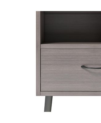 Modern Nightstand Set with Storage Drawers & Shelves