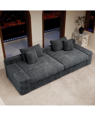  Modular Sectional Sofa, Plush Corduroy