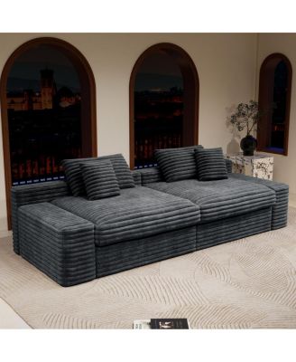 Modular Sectional Sofa, Plush Corduroy
