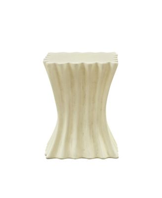 Vintage Fiberglass Side Table - Beige
