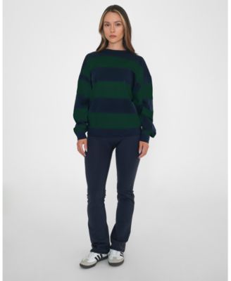 Women's Rugby Stripe Relaxed Sweatshirt