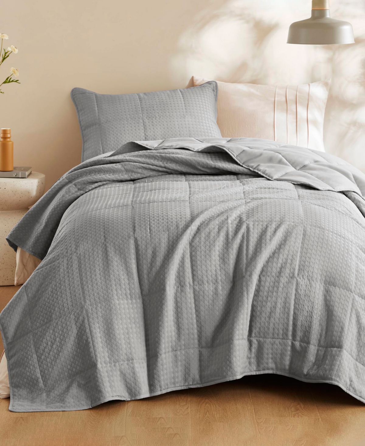 510 Design Mina Waffle Weave Textured 2-Pc. Quilt Set, Twin/Twin Xl