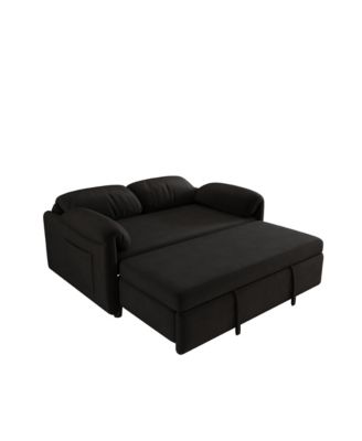 54" Velvet Sofa Bed - Retractable Sleeper