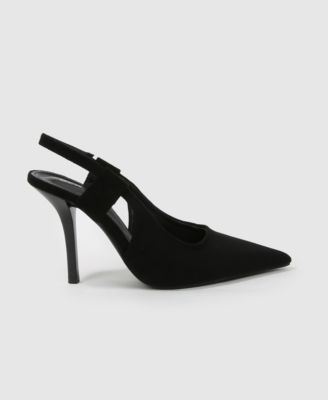 women's Euphemie Microfiber Suede Slingback Pumps