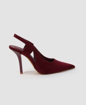 women's Euphemie Microfiber Suede Slingback Pumps
