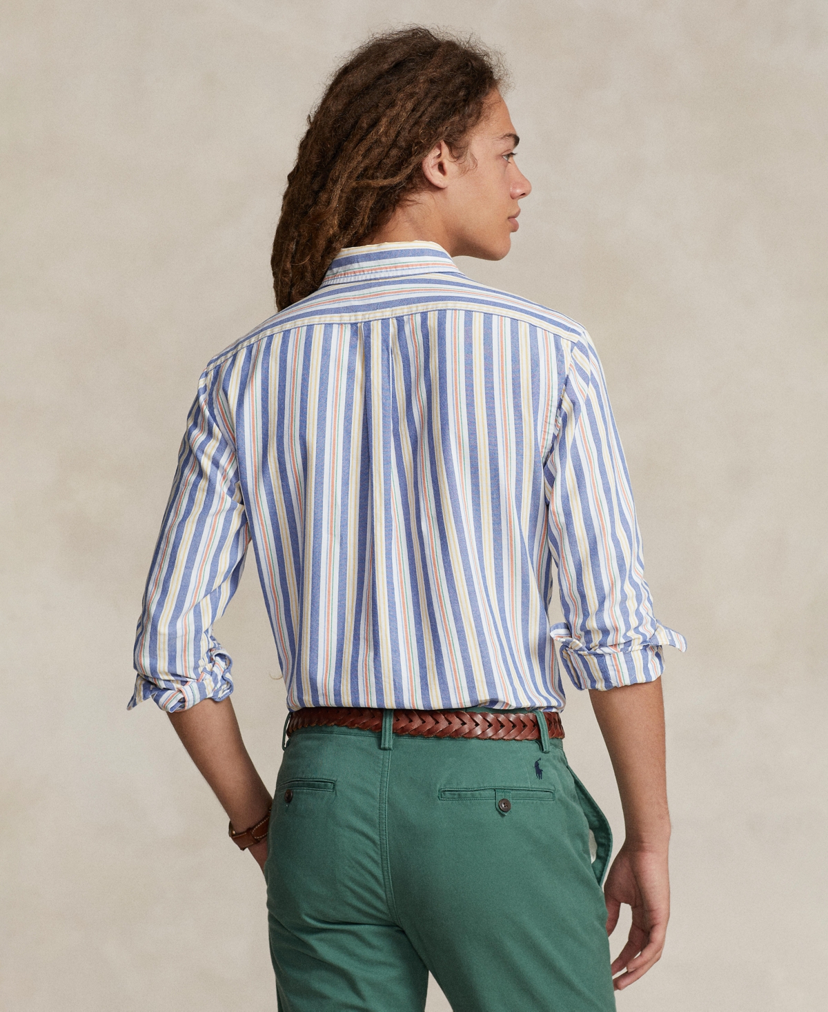 Polo Ralph Lauren Men's Custom-Fit Striped Oxford Shirt