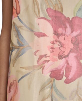 Women's Printed Tiered Halter Neck Dress