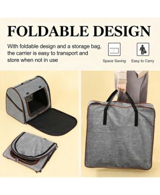 Travel Cat Crate Portable Soft-Sided Cat Carrier Bag