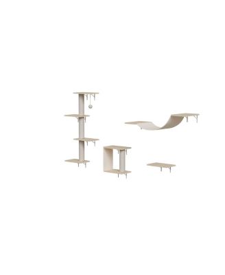 Modern Wall-Mounted Cat Furniture 4pcs