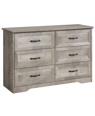 Modern 6-Drawer Dresser for Bedroom, Wide Chest of Drawers Storage Organizer