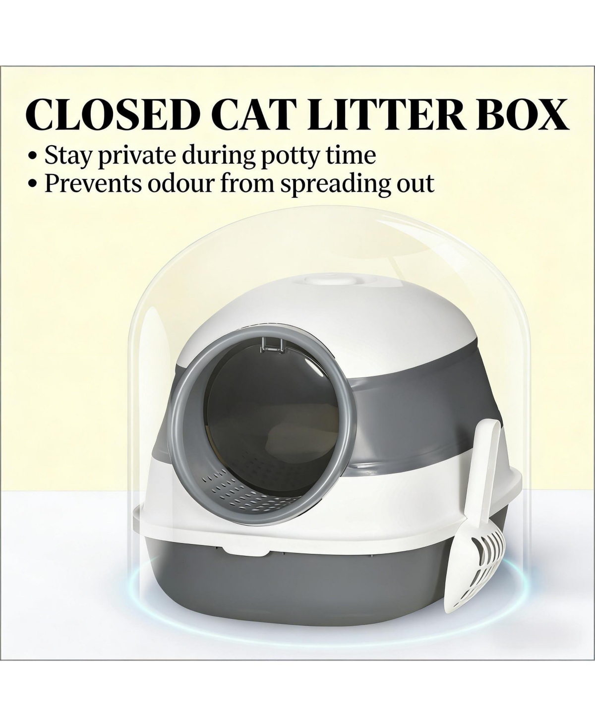Zeus & Ruta Cat Litter Box Litter Box with Lid
