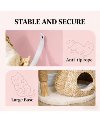 Cat Tree Cat Tree for Indoor Cats with Wooden Cat Scratching Posts