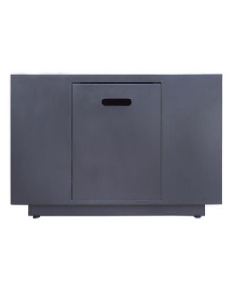 24" Patio Fire Pit, 33" Square, 50K BTU, Dark Grey, Tank Inside