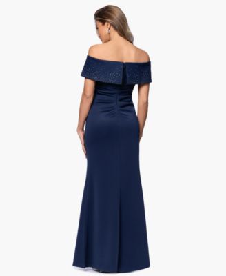 Women's Off-The-Shoulder Rhinestone Ball Gown