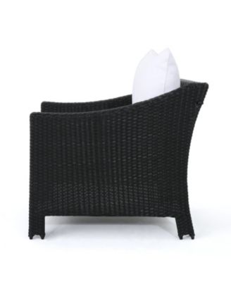 Wicker Club Chairs with Water-Resistant Cushions