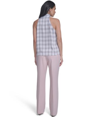 Women's Sleeveless Tie-Neck Top