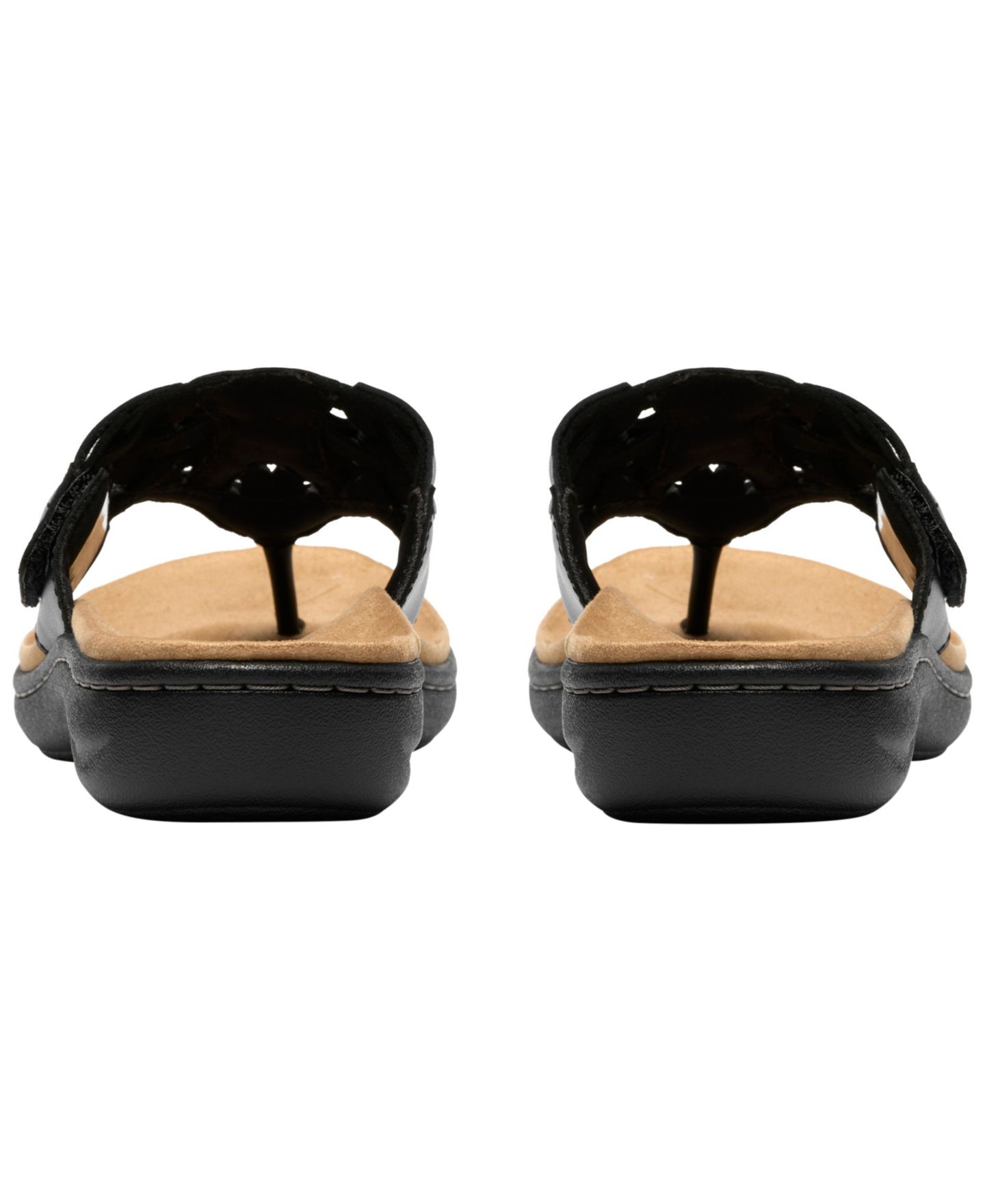 Женские сандалии Clarks Collection Laurieann Mia Round Toe, цвет: Чёрный кожаный — фото 6