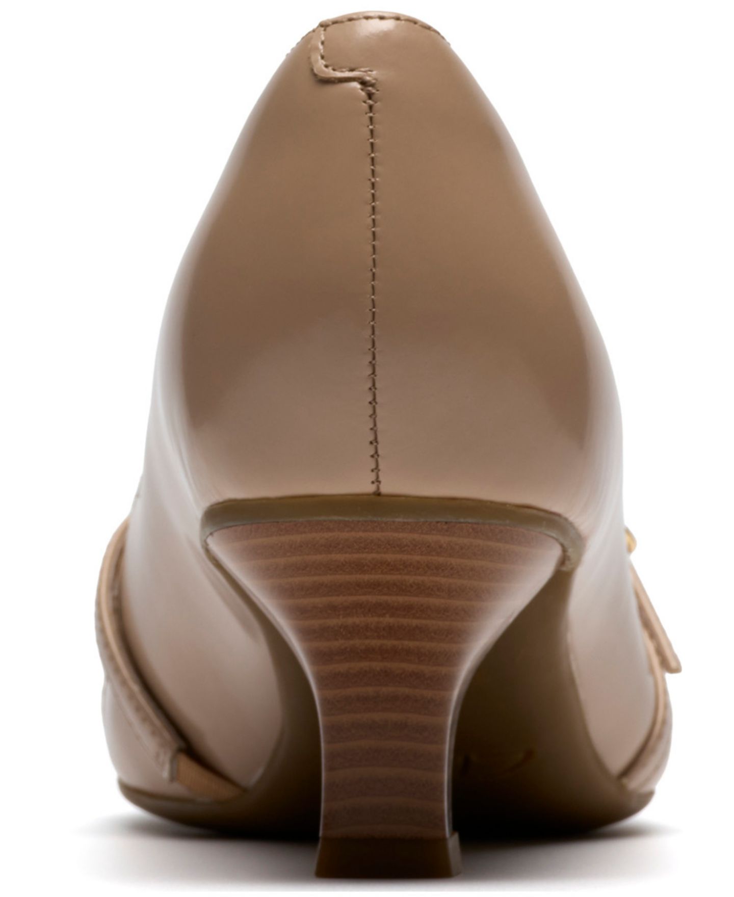 Женские туфли Clarks Collection Kepley Star Kitten Heel Dress Pumps, цвет: Бежевый кожаный — фото 3