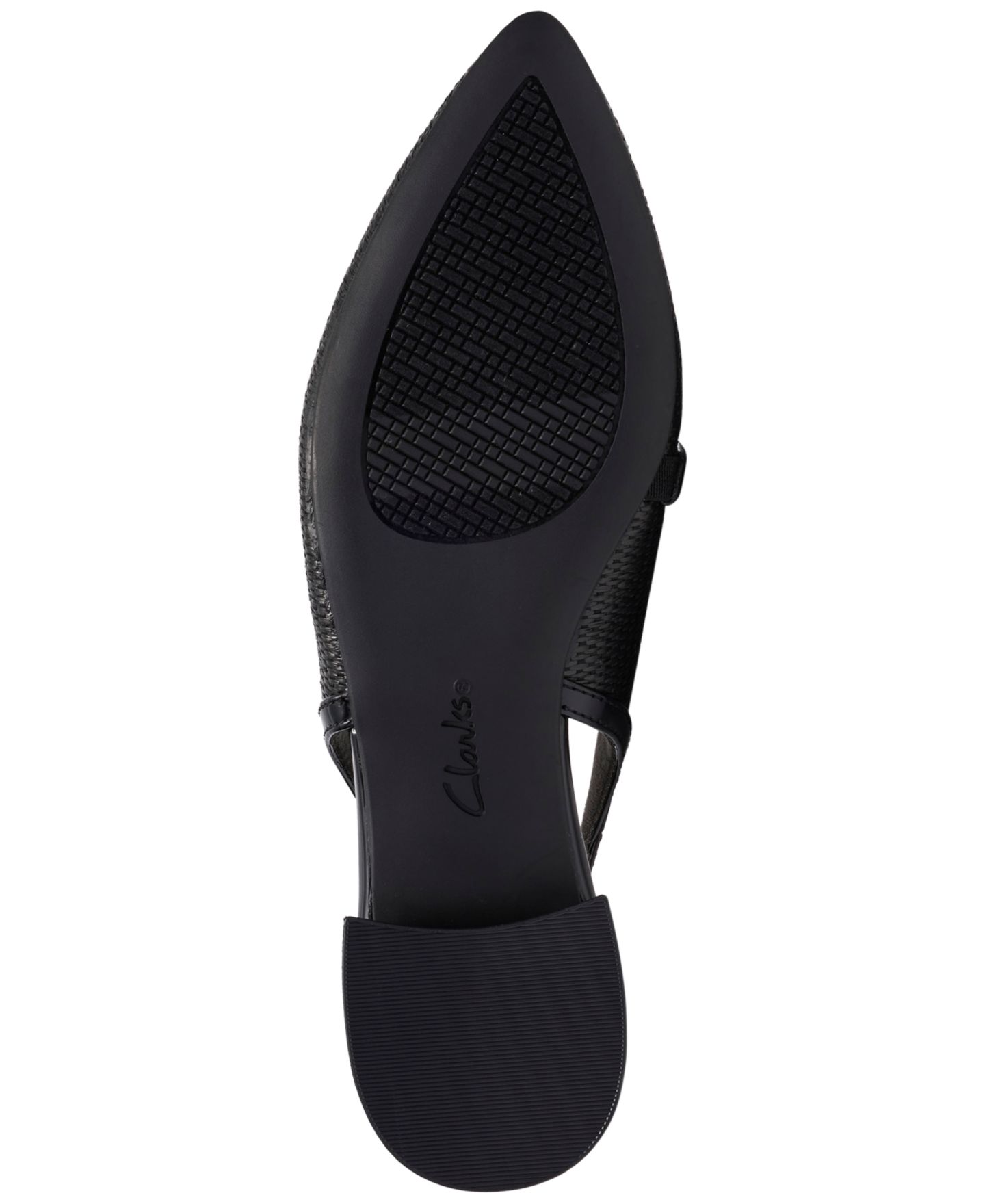 Женские балетки Clarks Natalyn Sling Pointed Toe Dress Flats, цвет: Чёрный — фото 5