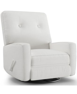 Recliner Chair, 360° Swivel Rocking Glider Chair for Adults with Adjustable Backrest & Footrest