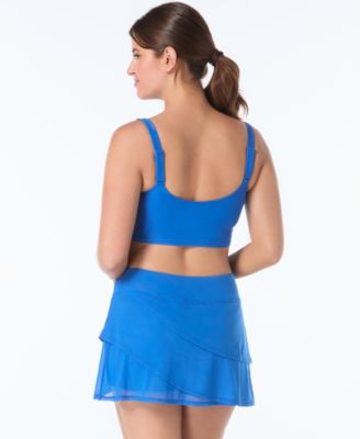 Women's Elevate Bra-Sized Shirred Bikini Top