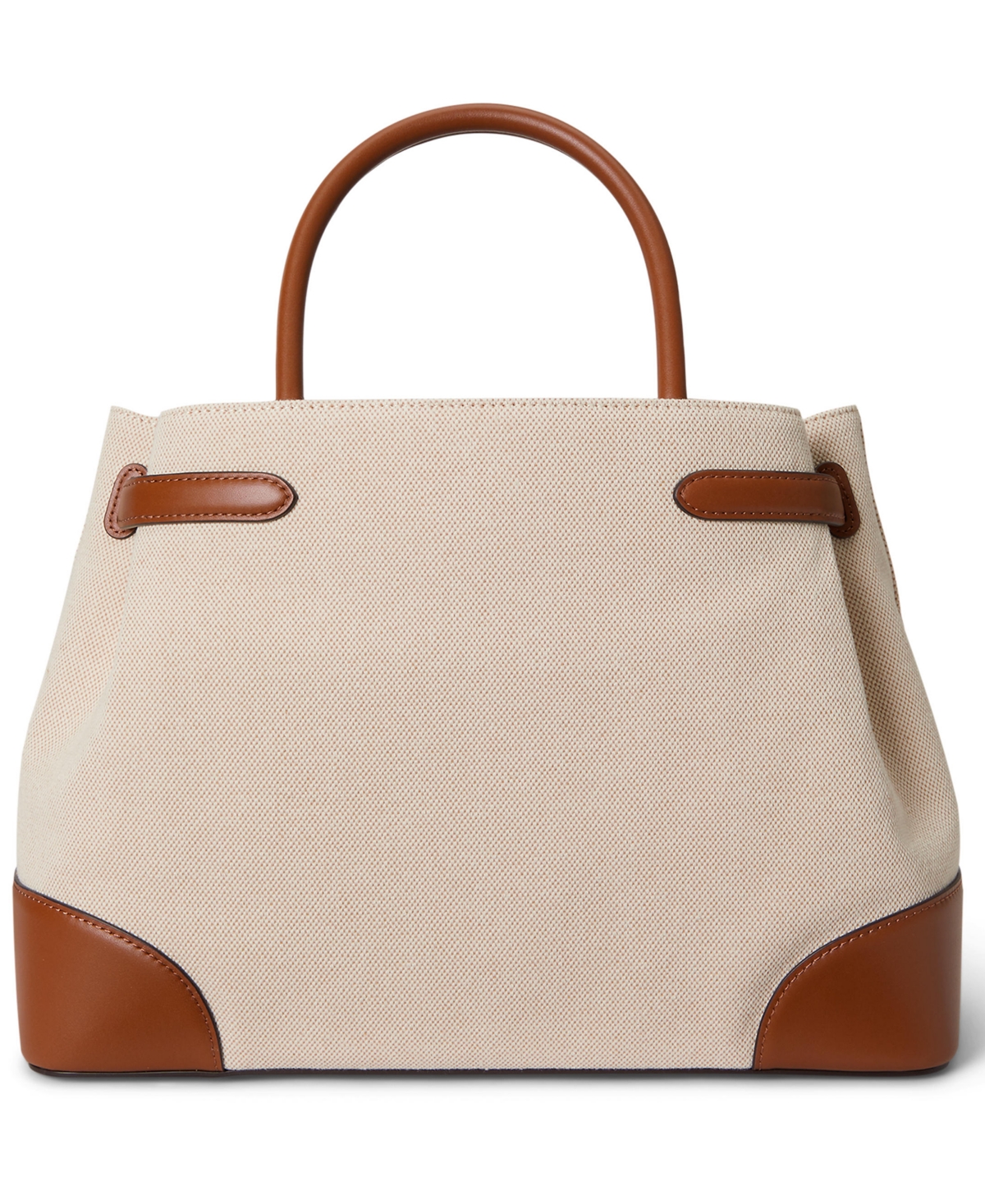 Lauren Ralph Lauren Blaike Large Cross-Dyed Canvas Satchel Bag