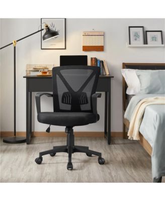 Mesh Office Chair Mid Back Desk Chair Adjustable Swivel Chair