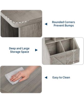 Kids Toy Storage Organizer with Bookshelf, Toy Storage Cabinet