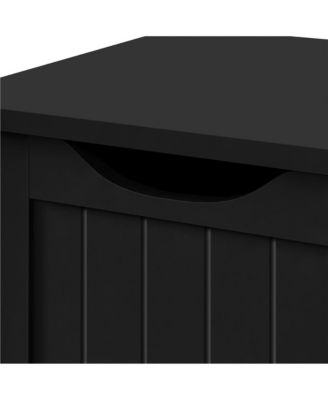 Wooden Bathroom Cabinet 32.5-Inch Height with 4 Drawers and Cupboard