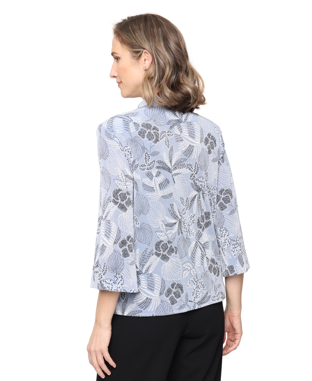 Alex Evenings Women's Glitter Knit Top & Jacket, 2-Piece Set