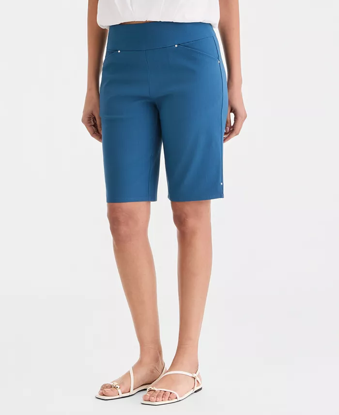 Women's Mid-Rise Pull-On Bermuda Shorts - thumbnail 4