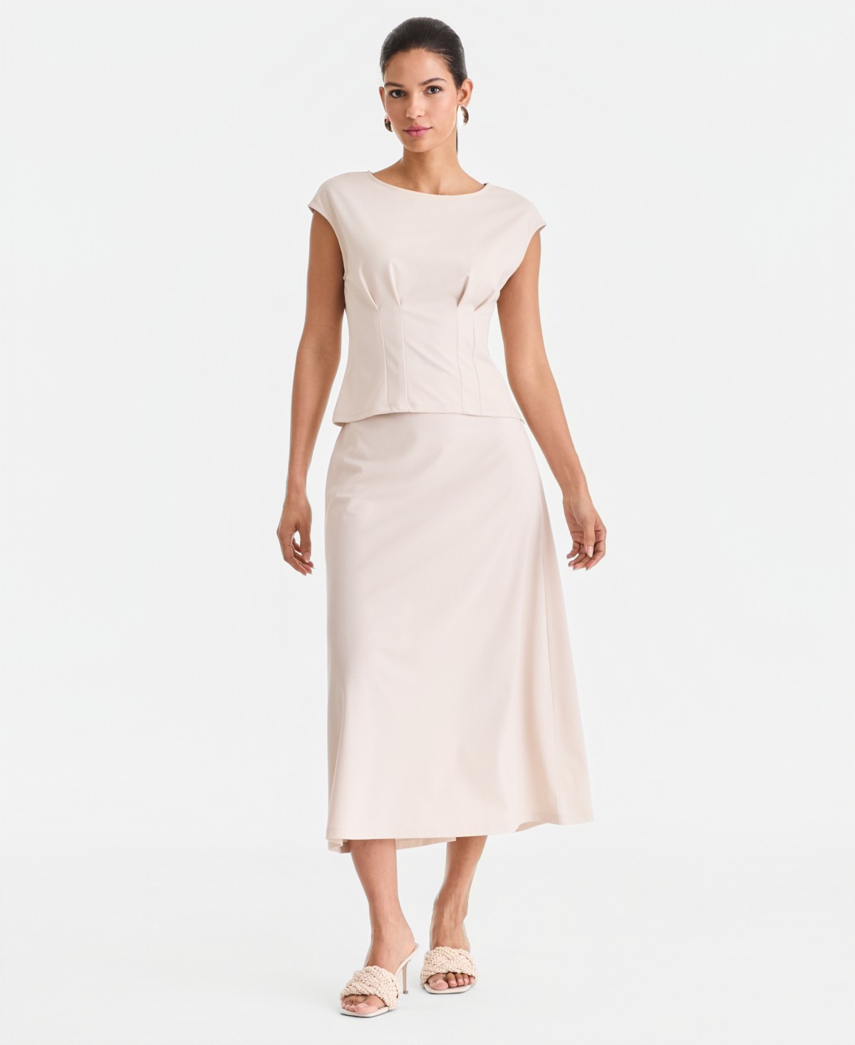 Женские юбки I.N.C. International Concepts Women's Ponte Knit Midi Skirt — фото 3