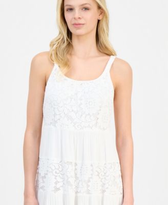 Women's Sleeveless Tiered Midi Dress