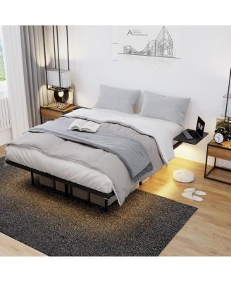 Streamdale  Furniture Full Size Bed Frame, Heavy Duty, LED Light