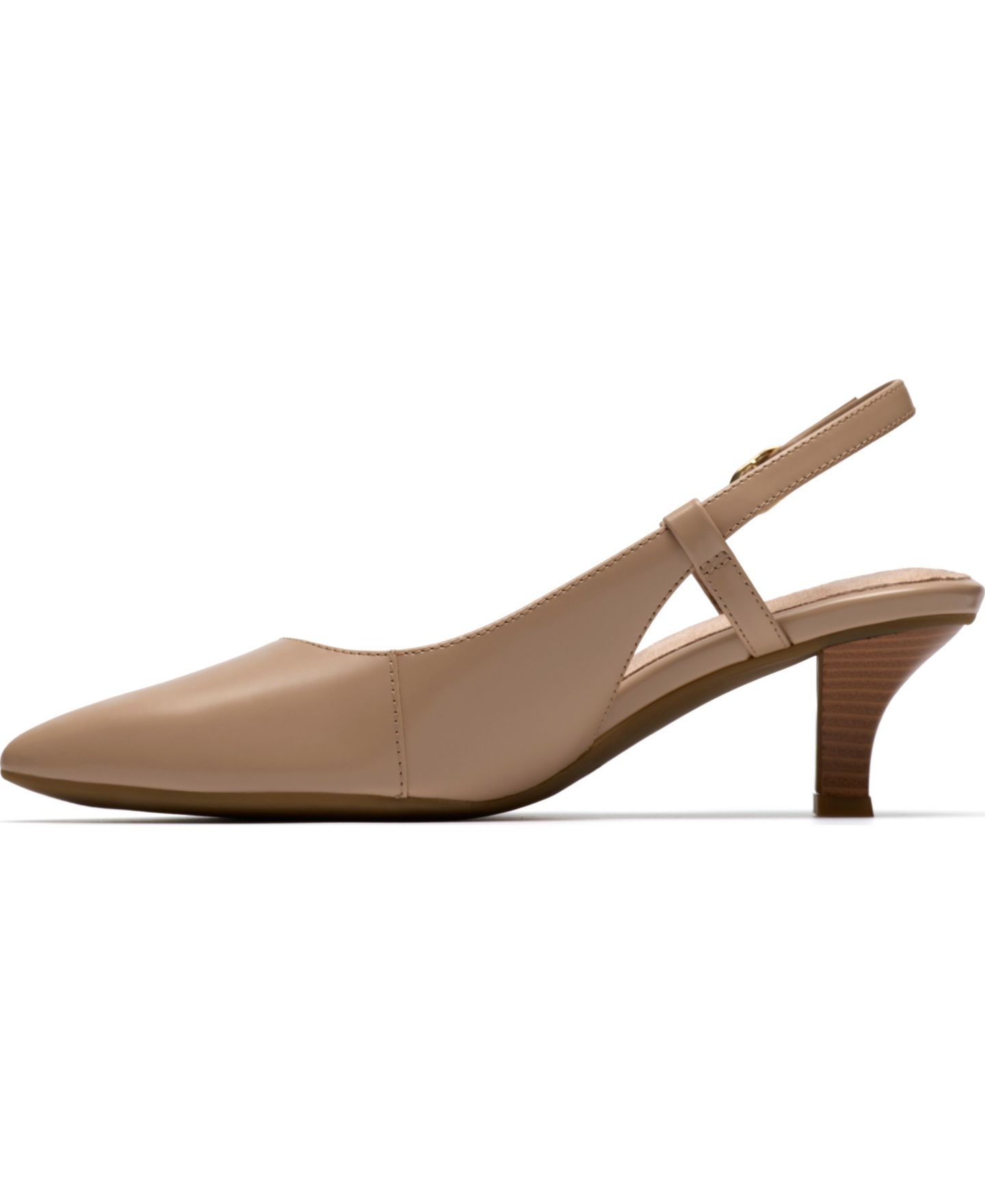 Женские туфли Clarks Kepley Star Pointed Toe Dress Pumps, цвет: Бежевый кожаный — фото 6