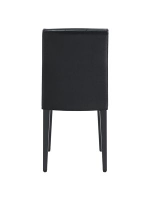 Streamdale Elegant PU Dining Chair with Ergonomic Buckle Backrest