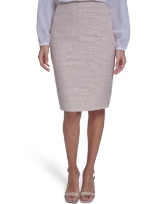 Petite Tweed Pencil Skirt