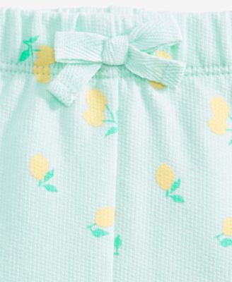 Girls' Toddler 2T-4T French Terry Lemon Toss Shorts