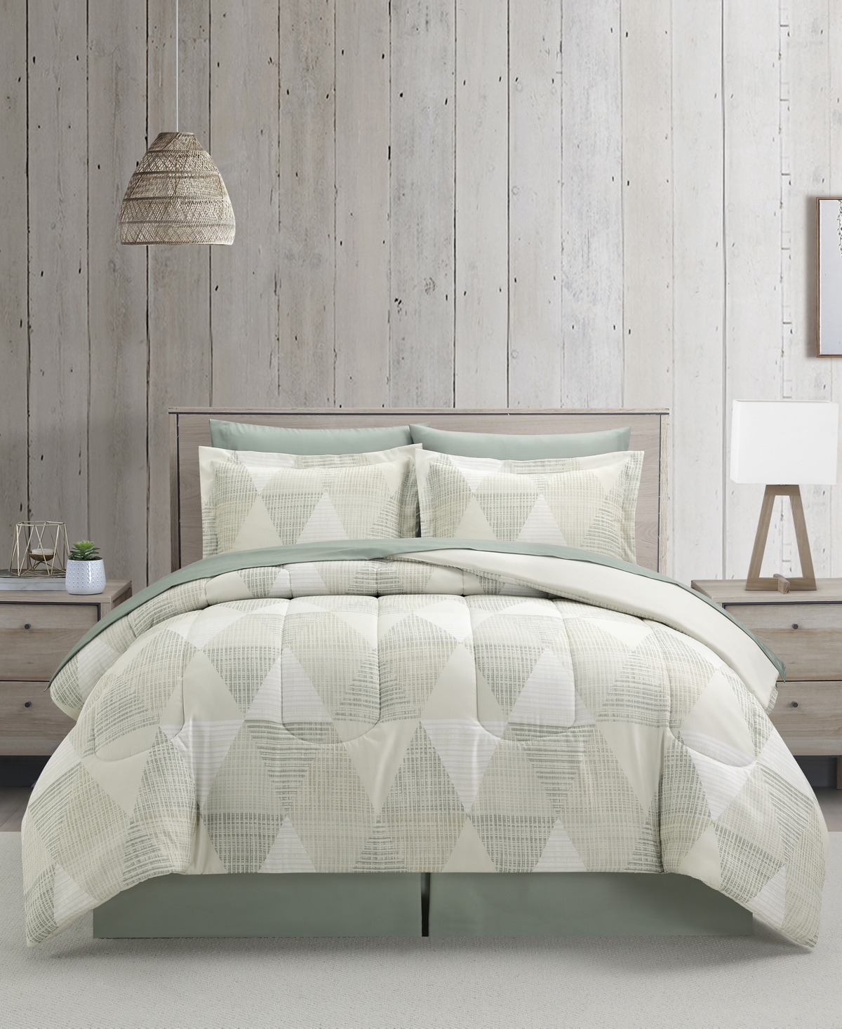 Macy's Hudson Geometric 8-Pc. Comforter Sets