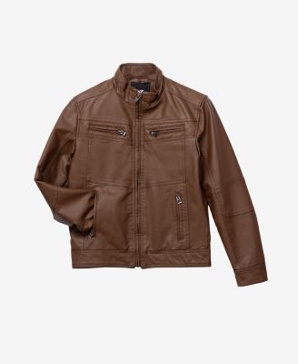 Boy's PU Jacket With Lining