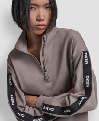 Women's Classic Logo Elastic Oversized Quarter-Zip Top