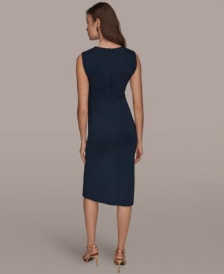 Women's Jewel-Neck Sheath Dress