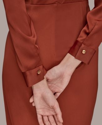 Women's Ruched Midi Dress