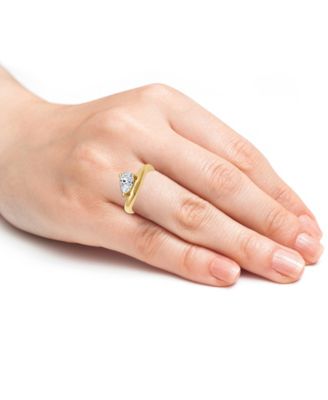 Cubic Zirconia Pear Shaped Ring