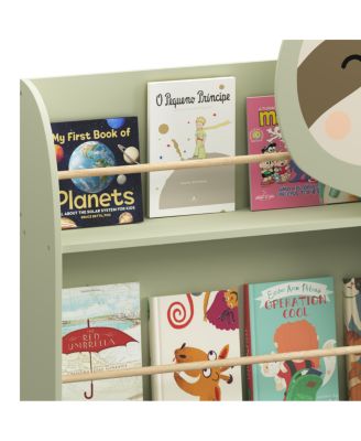 Streamdale Sloth Bookshelf for Kids: 3-Tier Toddler Book Display Rack