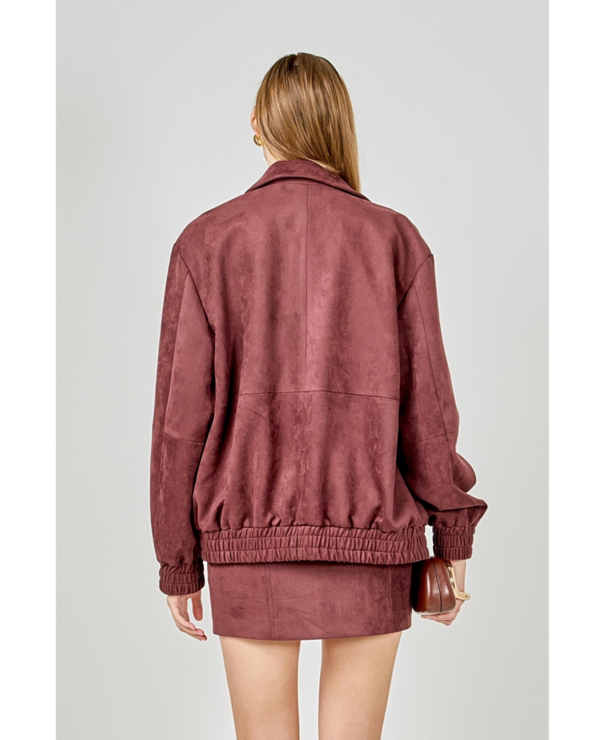 endless rose Women's Suede Work Jacket