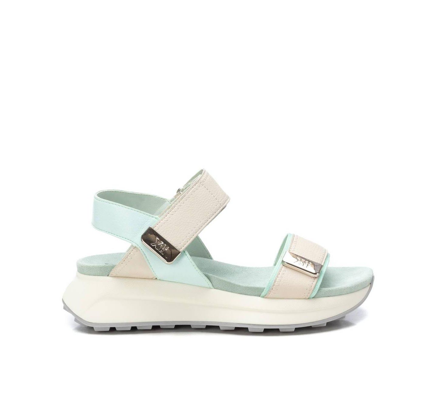 Женские сандалии XTI Casual Comfort Low Wedge, цвет: Аквамариновый — фото 2