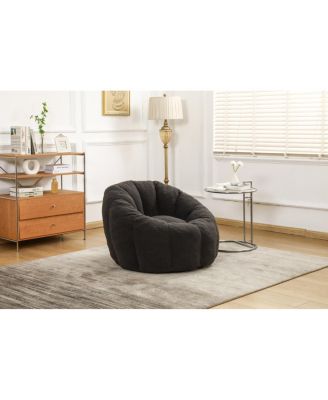  Bean Bag Chair Sofa with Armrests, Stuffed High-Density Foam Lazy Sofa for Adults