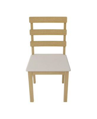  Solid wood dining table and chair set (5-piece