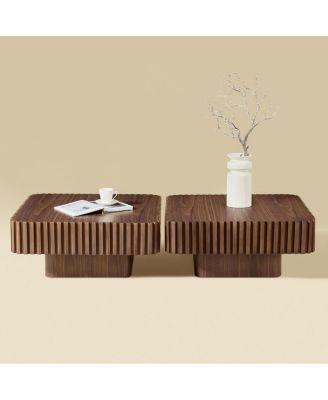 Modern Handcraft Drum Coffee Table